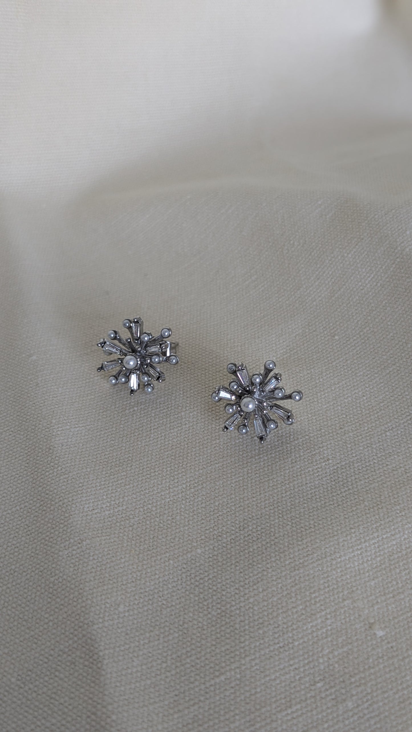 Aurelia Firework Earrings in Silver