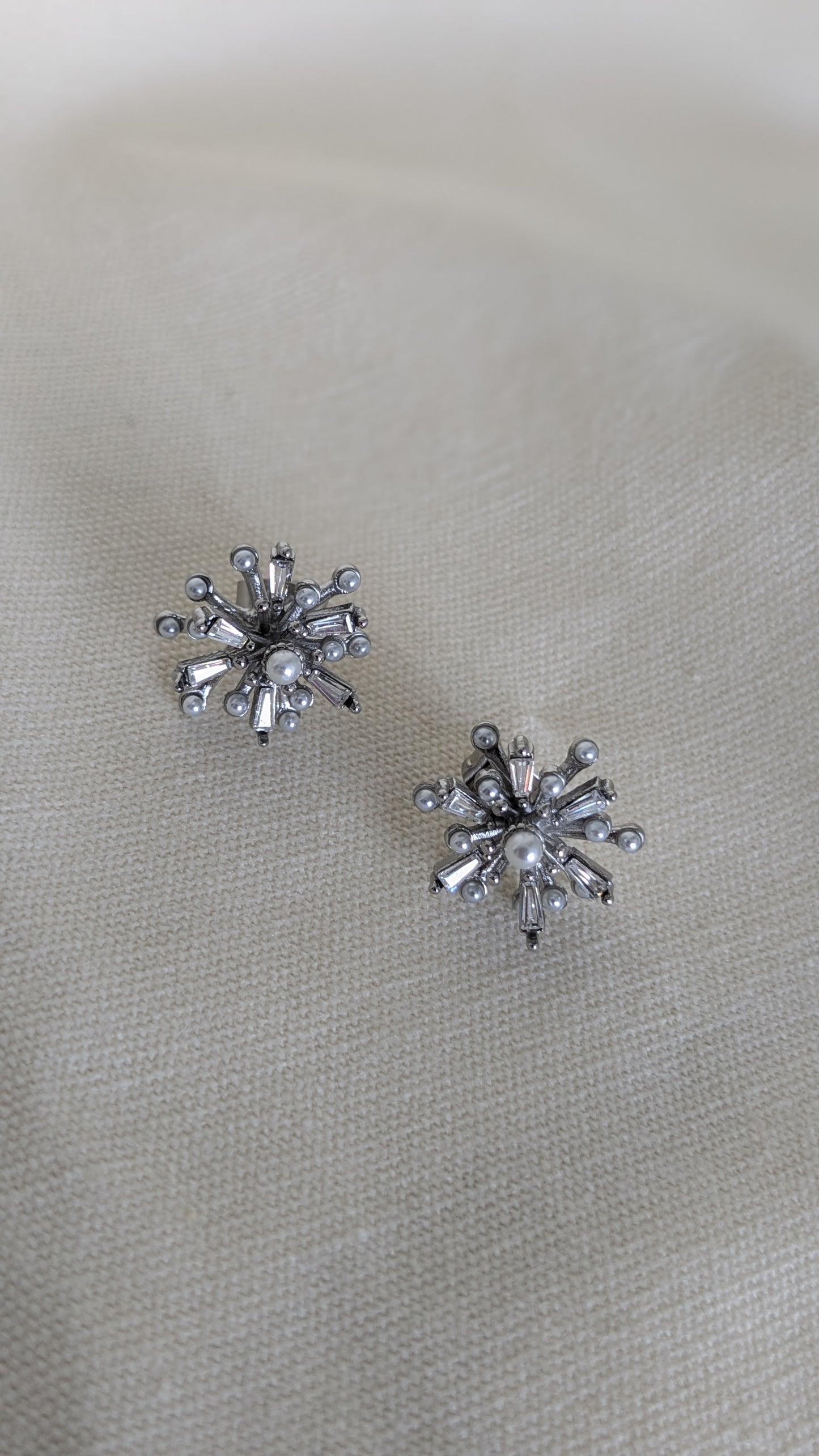 Aurelia Firework Earrings in Silver