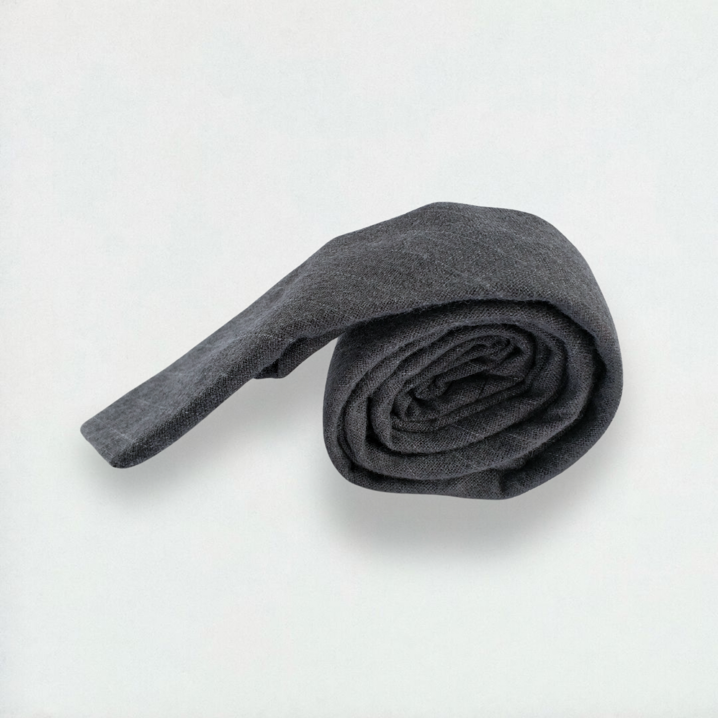 Sidney Striped Skinny Tie in Light Grey