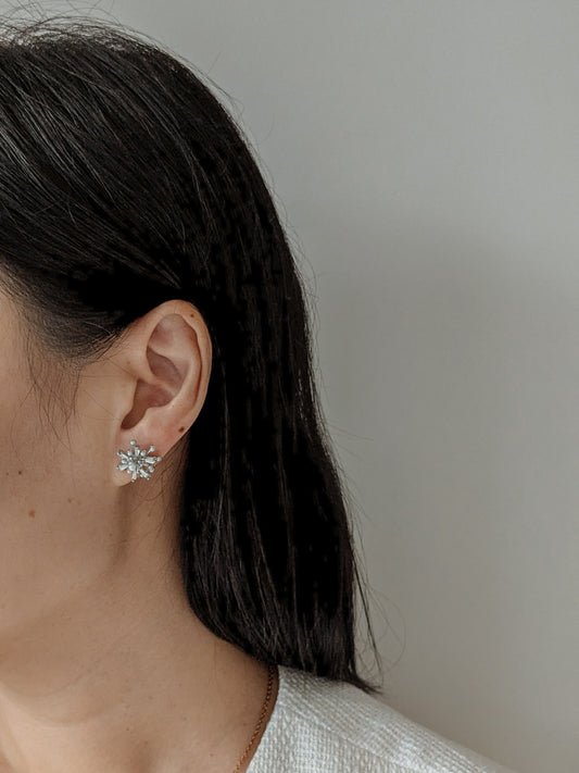 Aurelia Firework Earrings in Silver